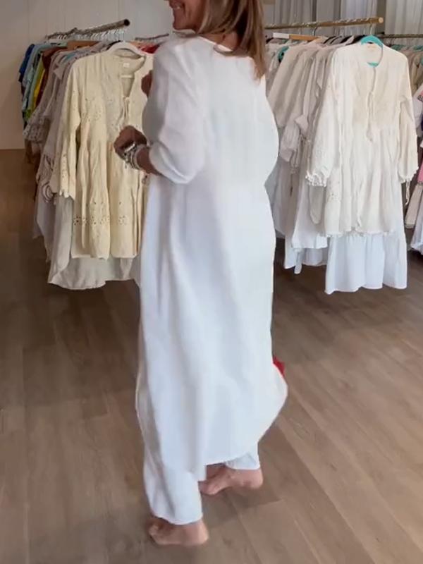 💕Damski lniany garnitur w stylu casual✨✨