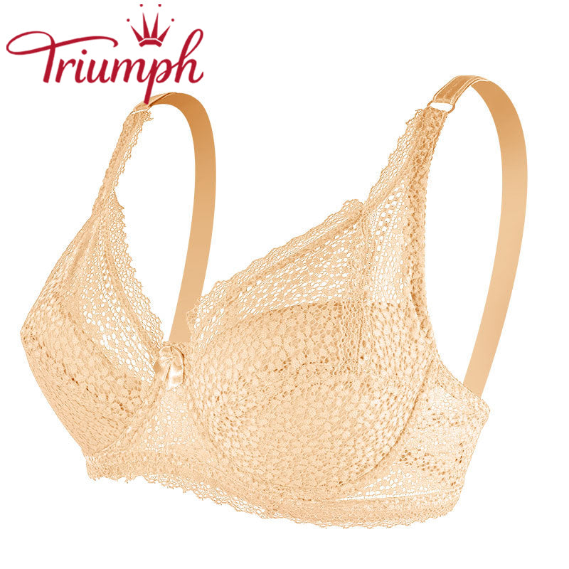 Triumph - Seksowny haftowany koronkowy biustonosz push up【M-6XL】