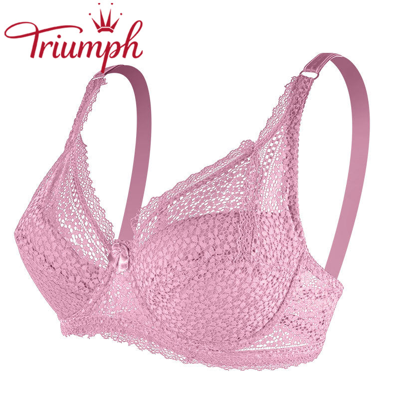 Triumph - Seksowny haftowany koronkowy biustonosz push up【M-6XL】